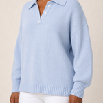 Alison | Hupullinen neulepusero kauluksella