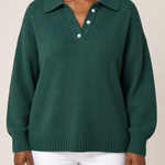 Alison | Hupullinen neulepusero kauluksella