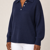 Alison | Hupullinen neulepusero kauluksella