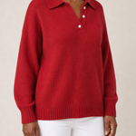 Alison | Hupullinen neulepusero kauluksella