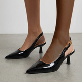Pearline | Matalat lakatut slingback-avokkaat