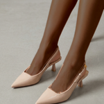 Pearline | Matalat lakatut slingback-avokkaat