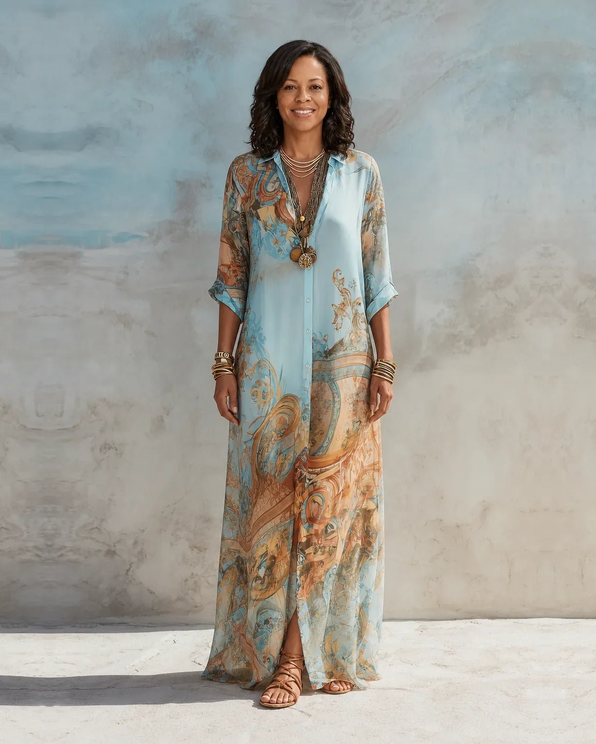 Jasmine | Välimerellinen paitamekko