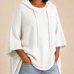 Desiree | Neulottu hupullinen poncho