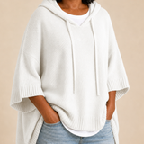 Desiree | Neulottu hupullinen poncho
