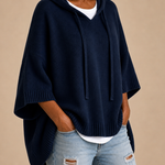 Desiree | Neulottu hupullinen poncho