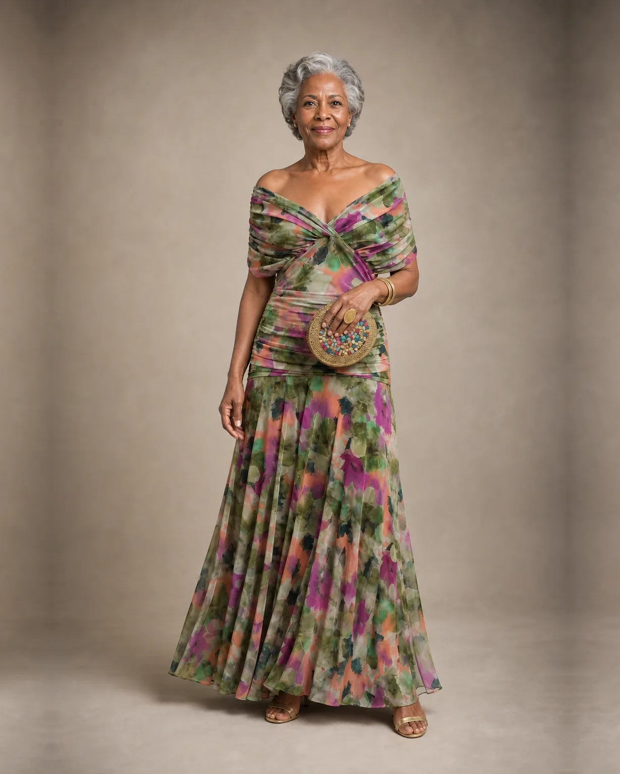 Tiana | Värikäs elegantti mekko