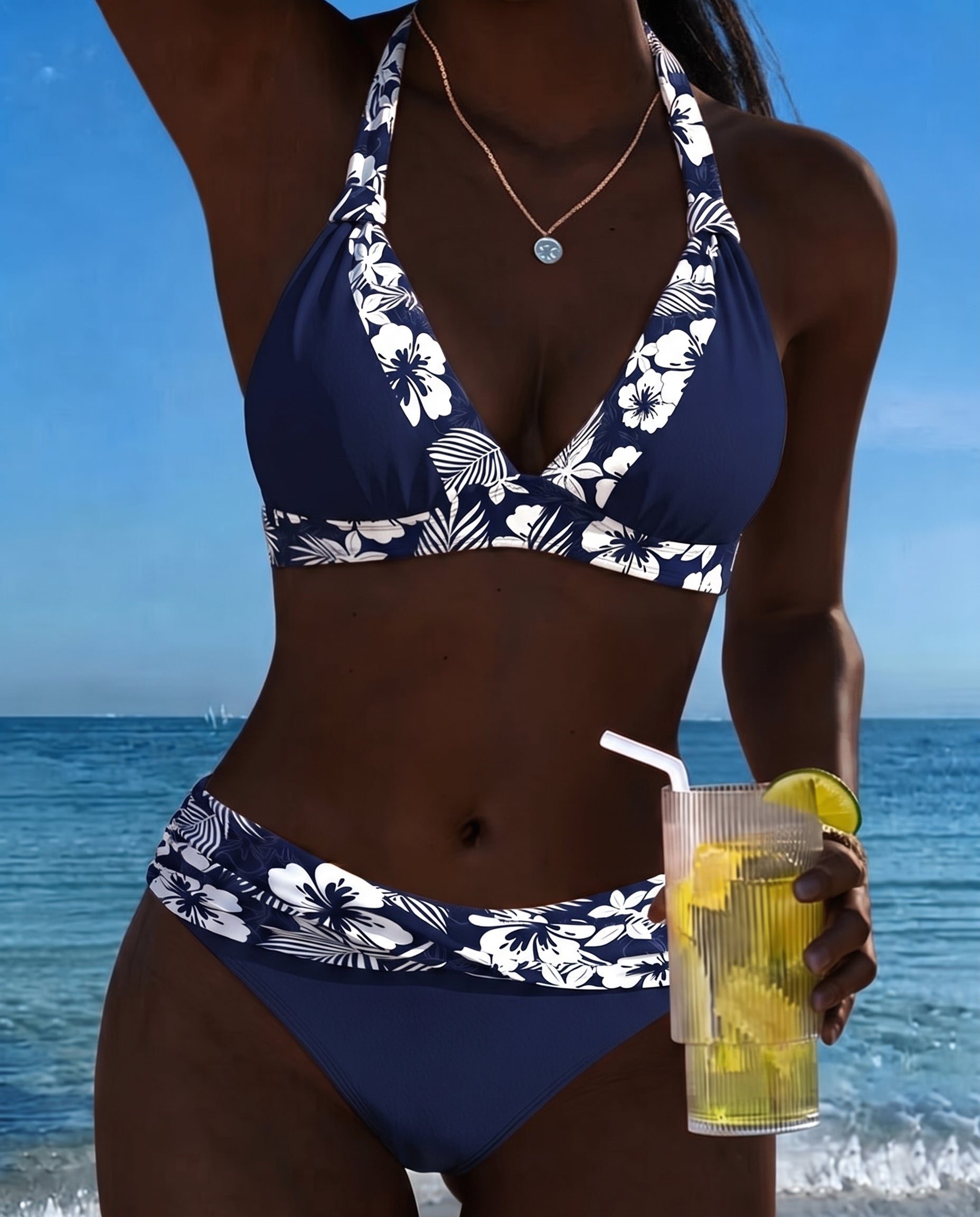 Nyla | Kuviollinen V-bikini