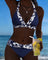 Nyla | Kuviollinen V-bikini
