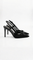 Valora | Satiiniset slingback-avokkaat rusetilla