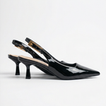 Pearline | Matalat lakatut slingback-avokkaat