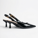 Pearline | Matalat lakatut slingback-avokkaat