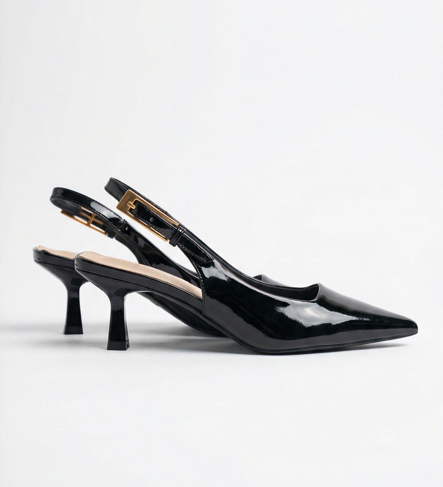 Pearline | Matalat lakatut slingback-avokkaat