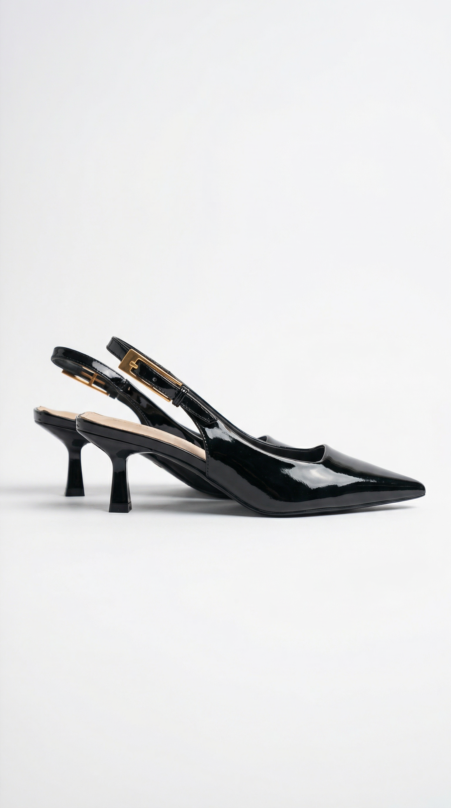Pearline | Matalat lakatut slingback-avokkaat
