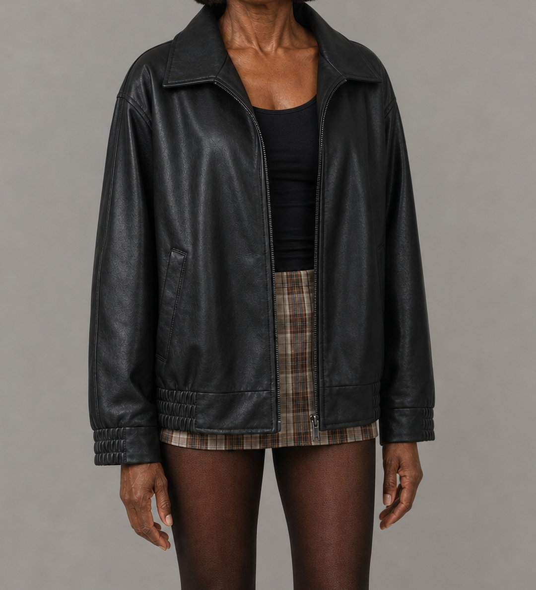 Hattie | Rento vetoketjullinen bomber-takki