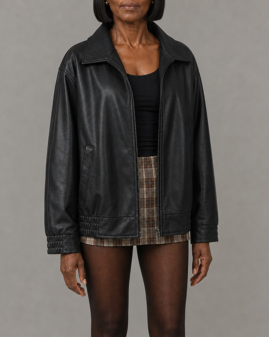 Hattie | Rento vetoketjullinen bomber-takki