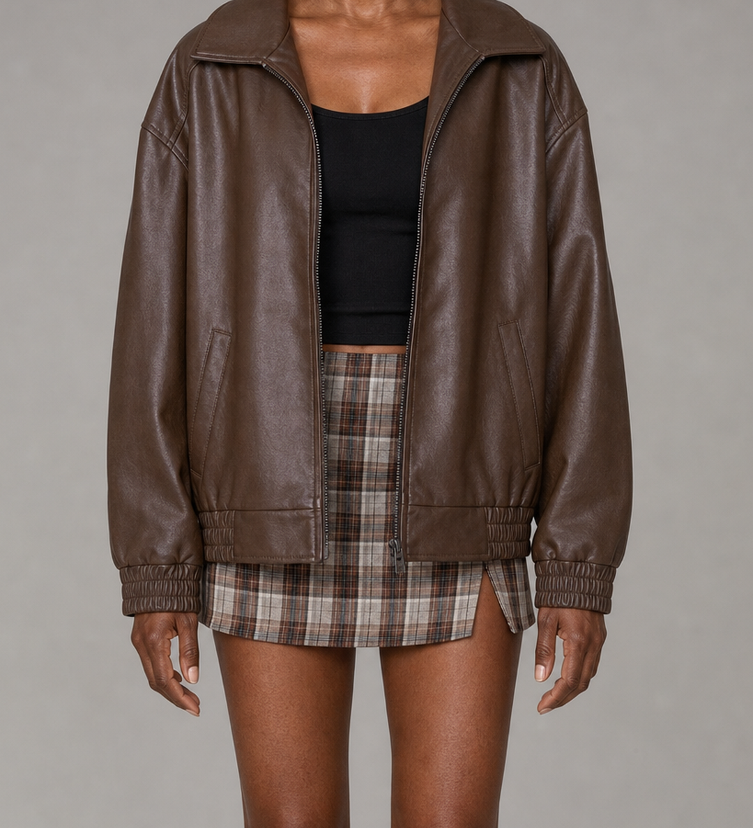 Hattie | Rento vetoketjullinen bomber-takki