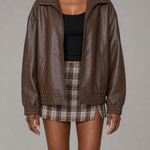 Hattie | Rento vetoketjullinen bomber-takki