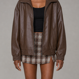 Hattie | Rento vetoketjullinen bomber-takki