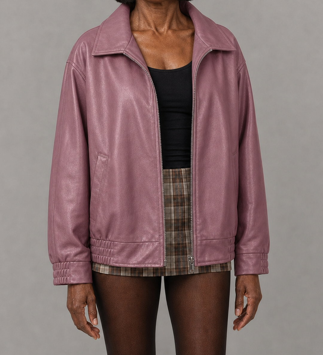 Hattie | Rento vetoketjullinen bomber-takki