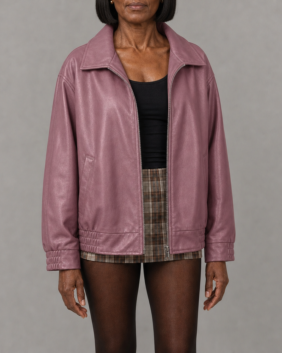 Hattie | Rento vetoketjullinen bomber-takki