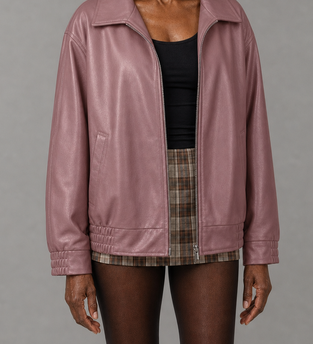 Hattie | Rento vetoketjullinen bomber-takki