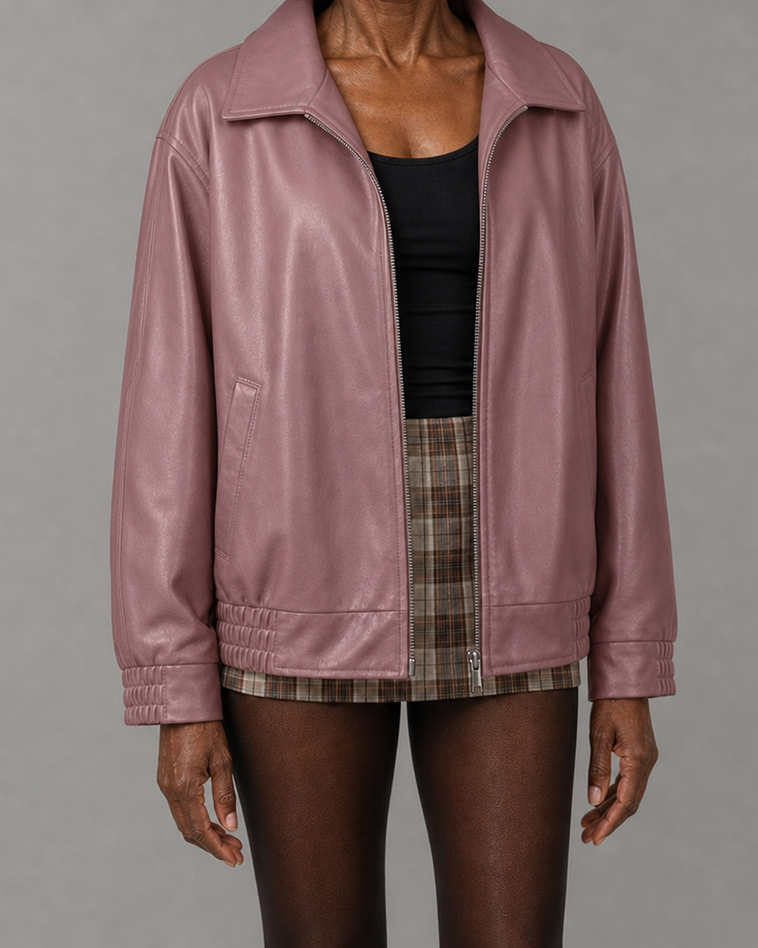 Hattie | Rento vetoketjullinen bomber-takki