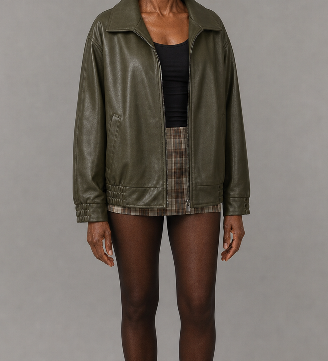 Hattie | Rento vetoketjullinen bomber-takki