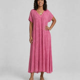 Imani | Väljä V-kauluksinen mekko