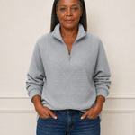 Rhonda | Puolivetoketjullinen neulepusero