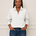 Rhonda | Puolivetoketjullinen neulepusero