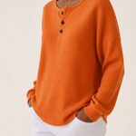 Romaine | Rento vohvelineulottu henley-paita