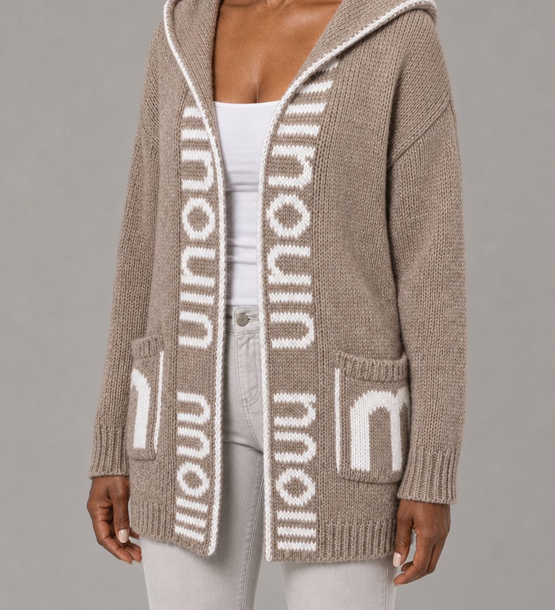 Jacqueline | Hupullinen avoin neuletakki