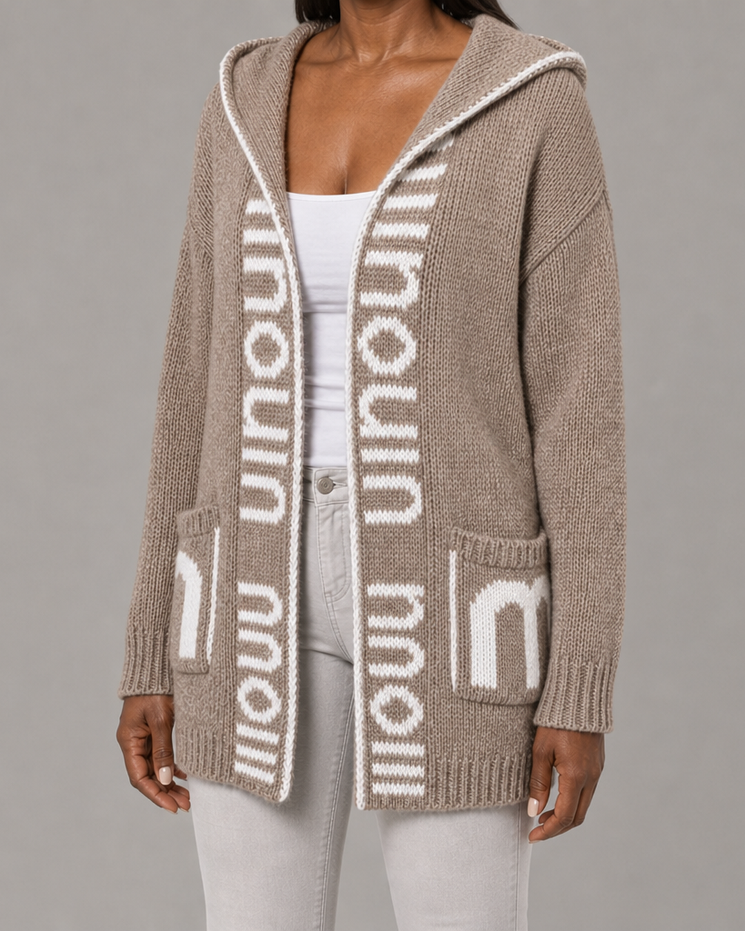 Jacqueline | Hupullinen avoin neuletakki