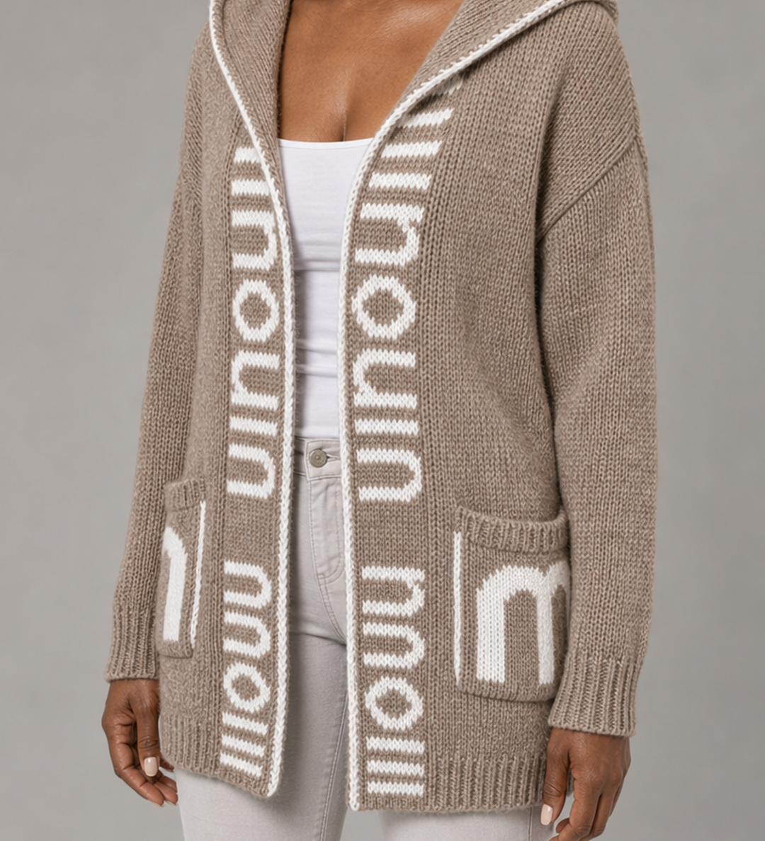 Jacqueline | Hupullinen avoin neuletakki