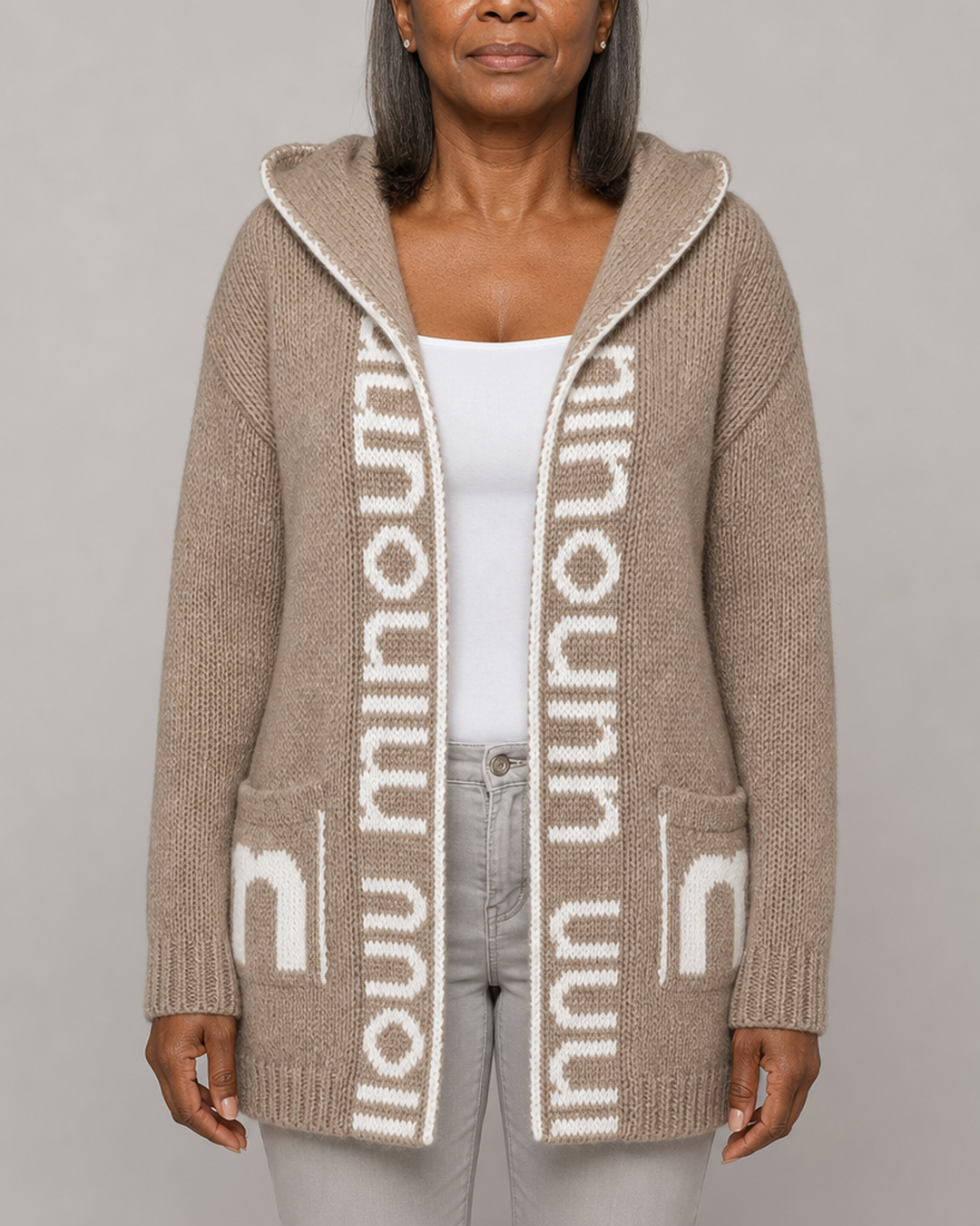Jacqueline | Hupullinen avoin neuletakki