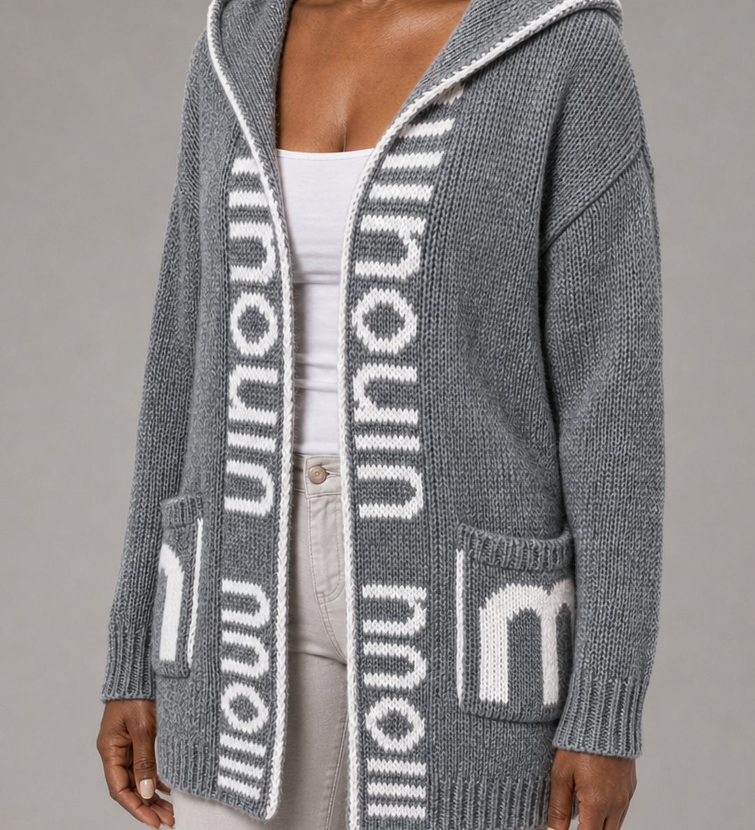 Jacqueline | Hupullinen avoin neuletakki