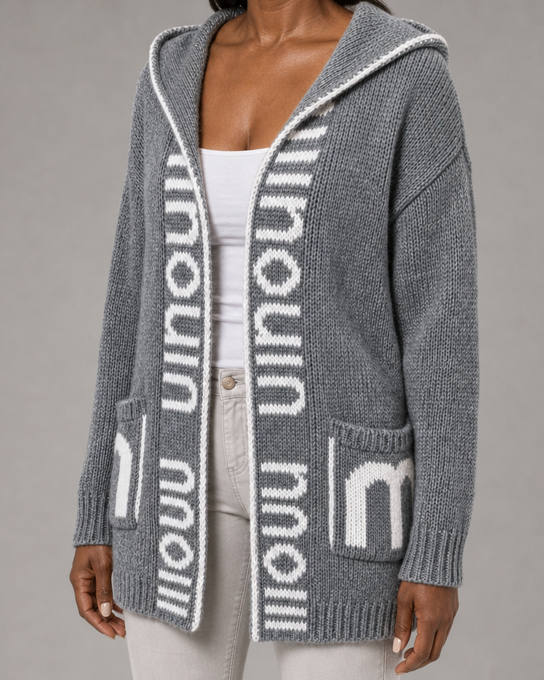 Jacqueline | Hupullinen avoin neuletakki