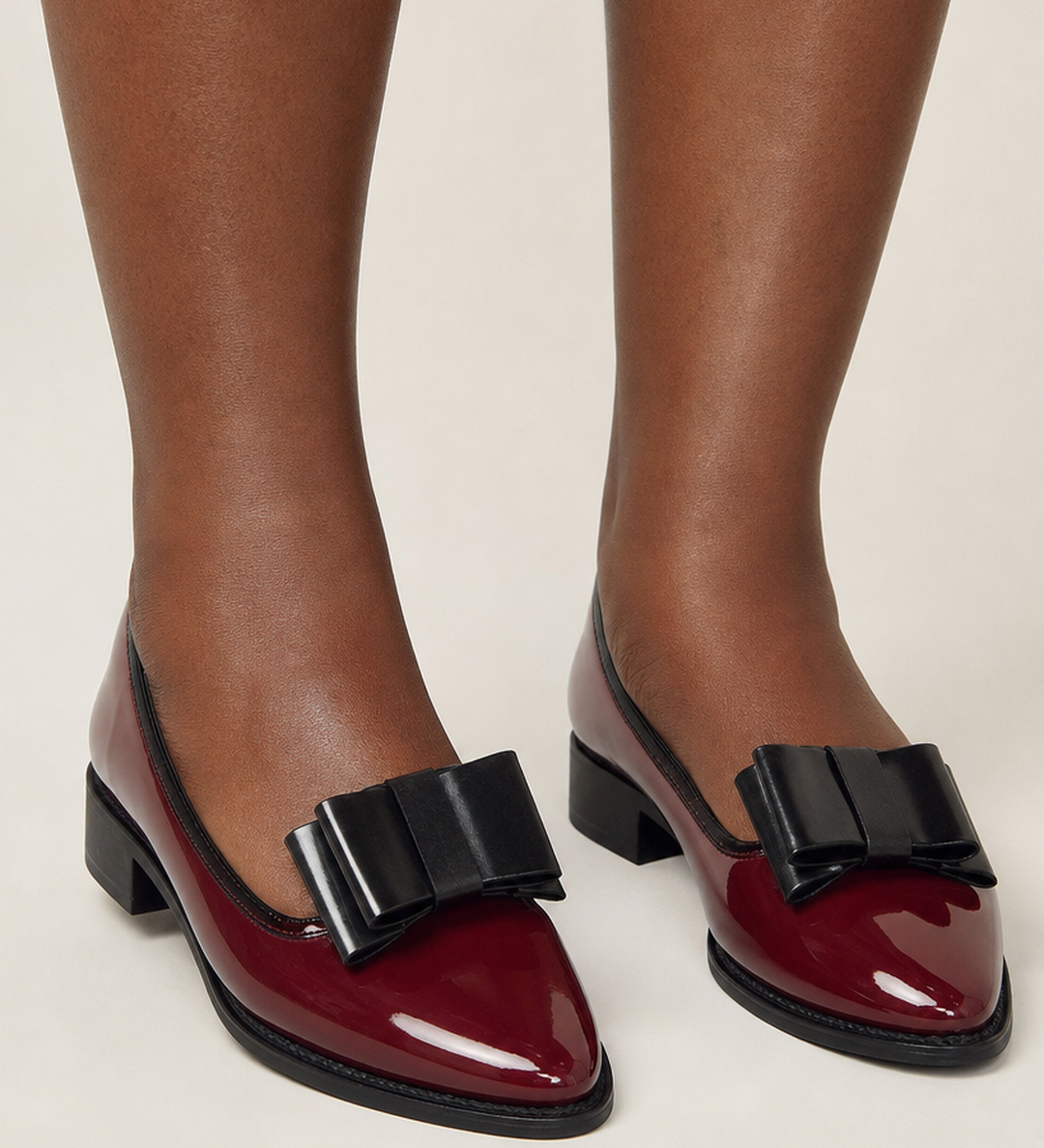 Sabrina | Lakkaloaferit kontrastirusetilla