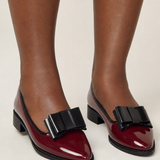 Sabrina | Lakkaloaferit kontrastirusetilla