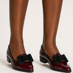 Sabrina | Lakkaloaferit kontrastirusetilla