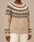 Adaline | Khaki fair isle -kaarrokeneule