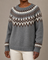Corinne | Harmaa fair isle -kaarrokeneule