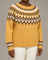 Darlene | Kullankeltainen fair isle -kaarrokeneule