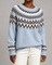 Faye | Taivaansininen fair isle -kaarrokeneule