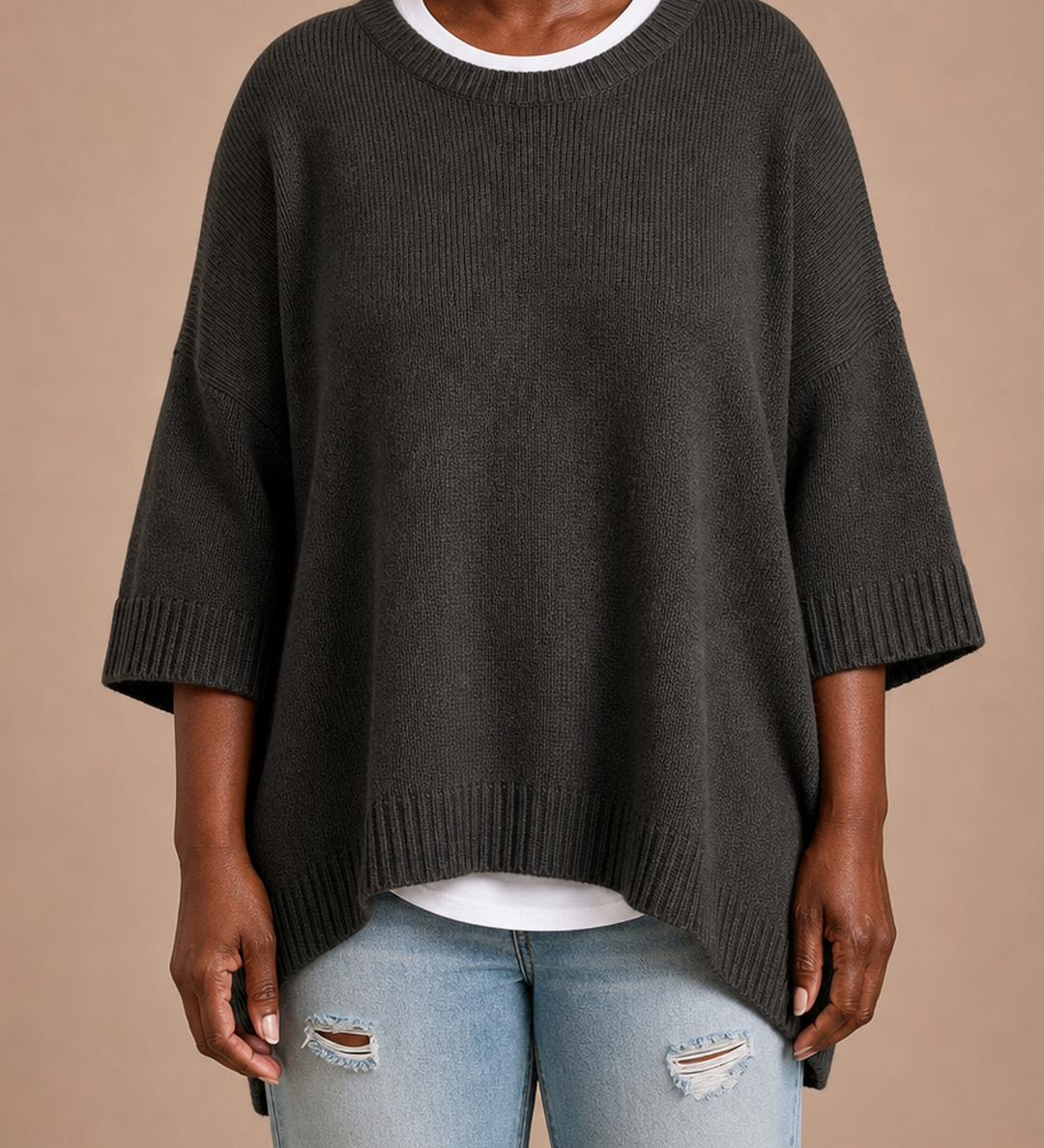Iva | Neulottu poncho
