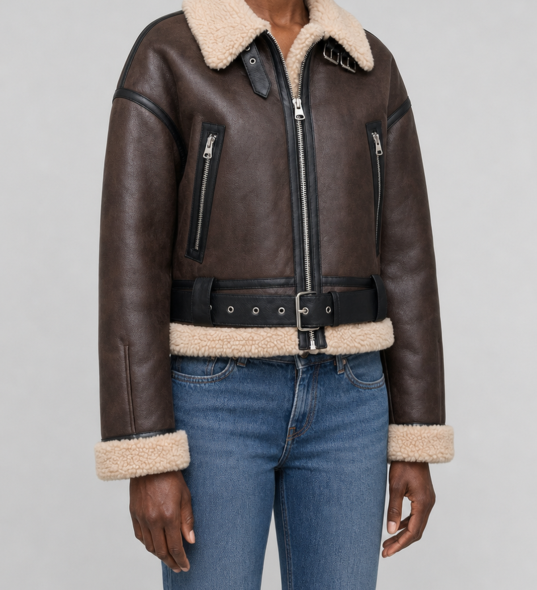 Ethel | Lyhyt lentäjätyylinen bomber-takki