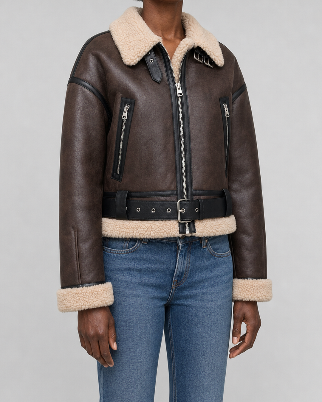 Ethel | Lyhyt lentäjätyylinen bomber-takki
