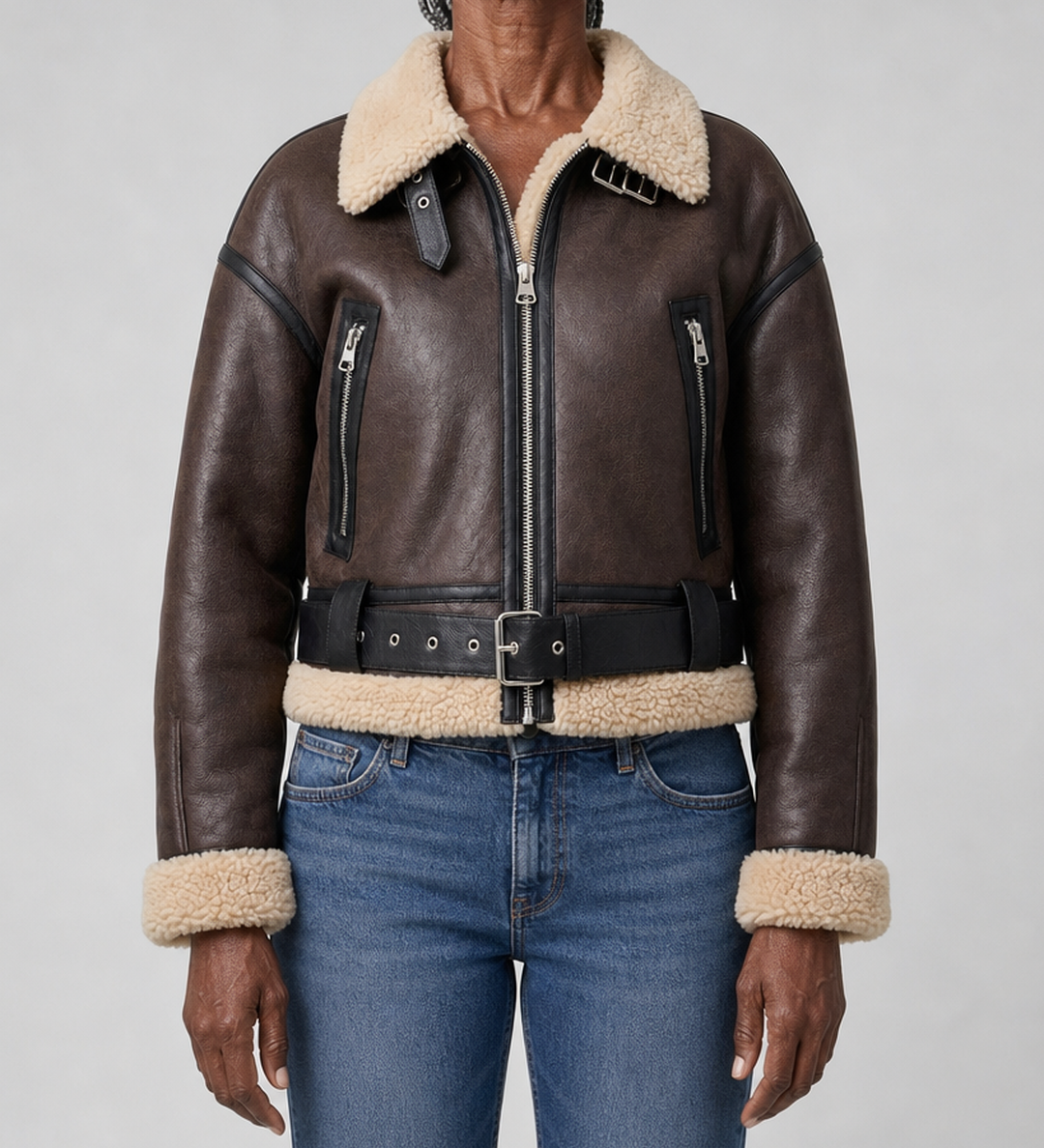 Ethel | Lyhyt lentäjätyylinen bomber-takki