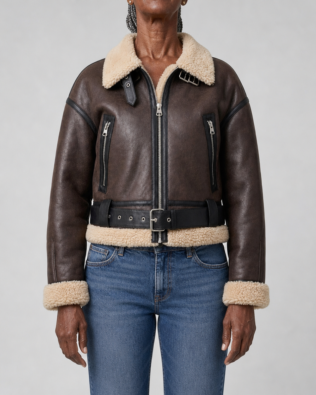 Ethel | Lyhyt lentäjätyylinen bomber-takki